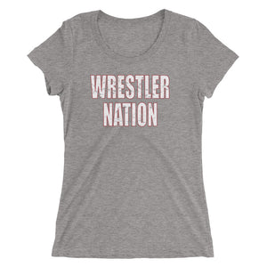 Women's/Ladies' Wrestler Nation Short Sleeve T-shirt
