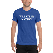Load image into Gallery viewer, Soft Triblend Short Sleeve Wrestler Nation T-Shirt