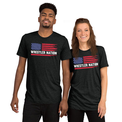 Tri-Blend Wrestler Nation Short Sleeve T-shirt