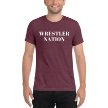 Load image into Gallery viewer, Soft Triblend Short Sleeve Wrestler Nation T-Shirt