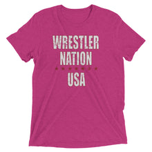 Load image into Gallery viewer, Women&#39;s Wrestler Nation USA Short Sleeve T-Shirt
